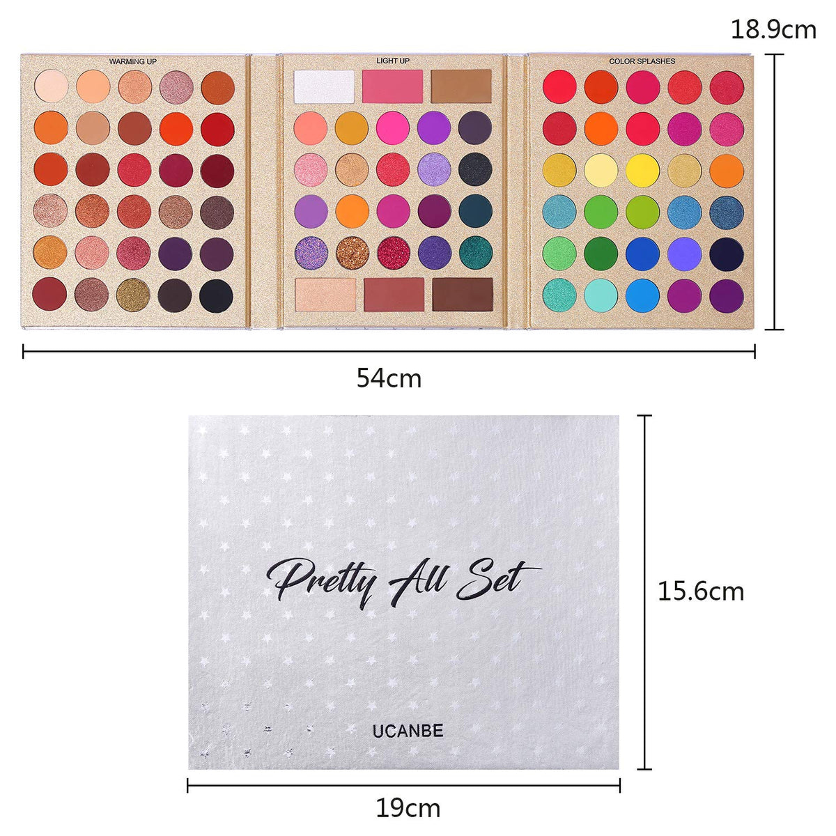 UCANBE eye look application using vivid shades to create long-lasting vibrant makeup