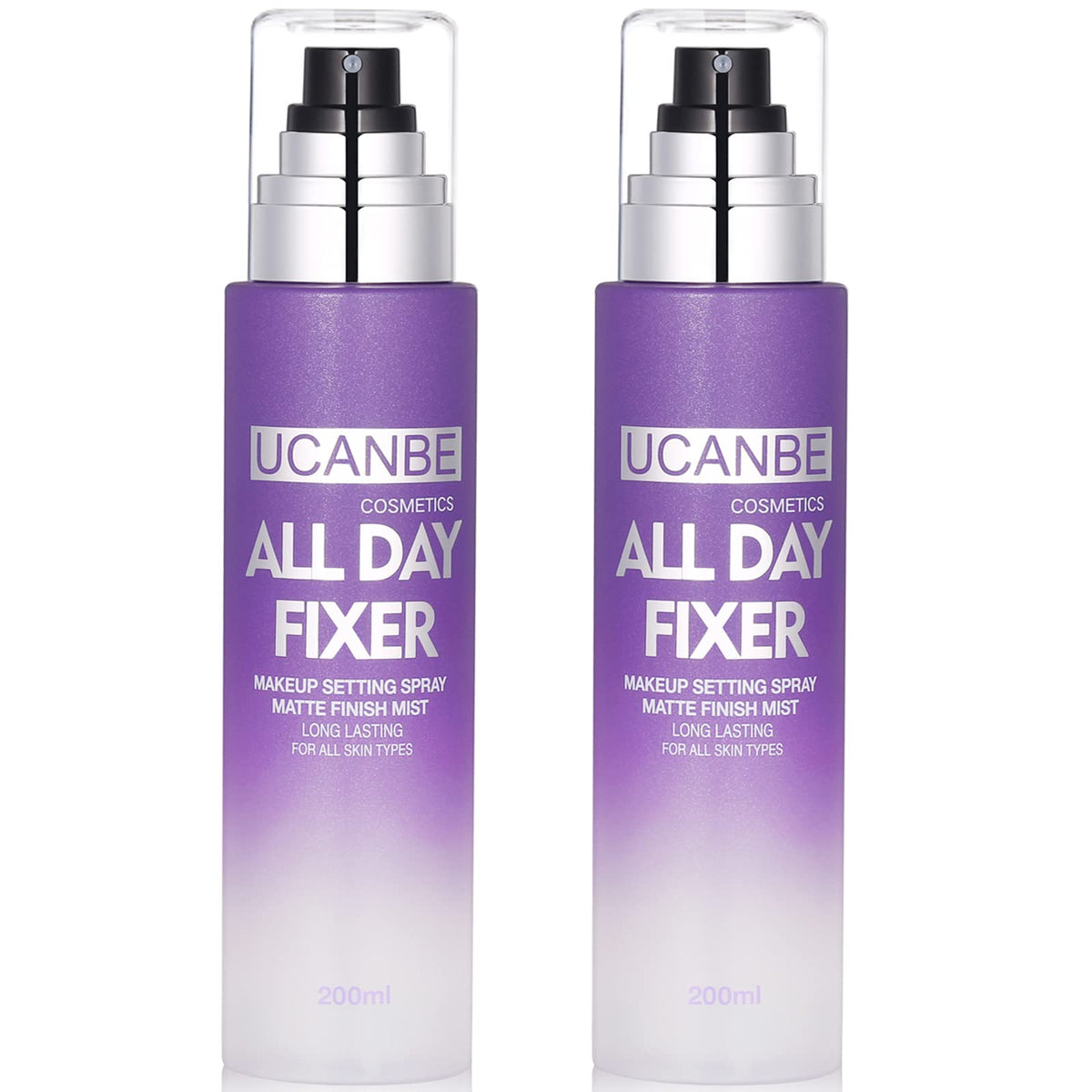UCANBE front packaging showing matte finishing spray and brand visibility