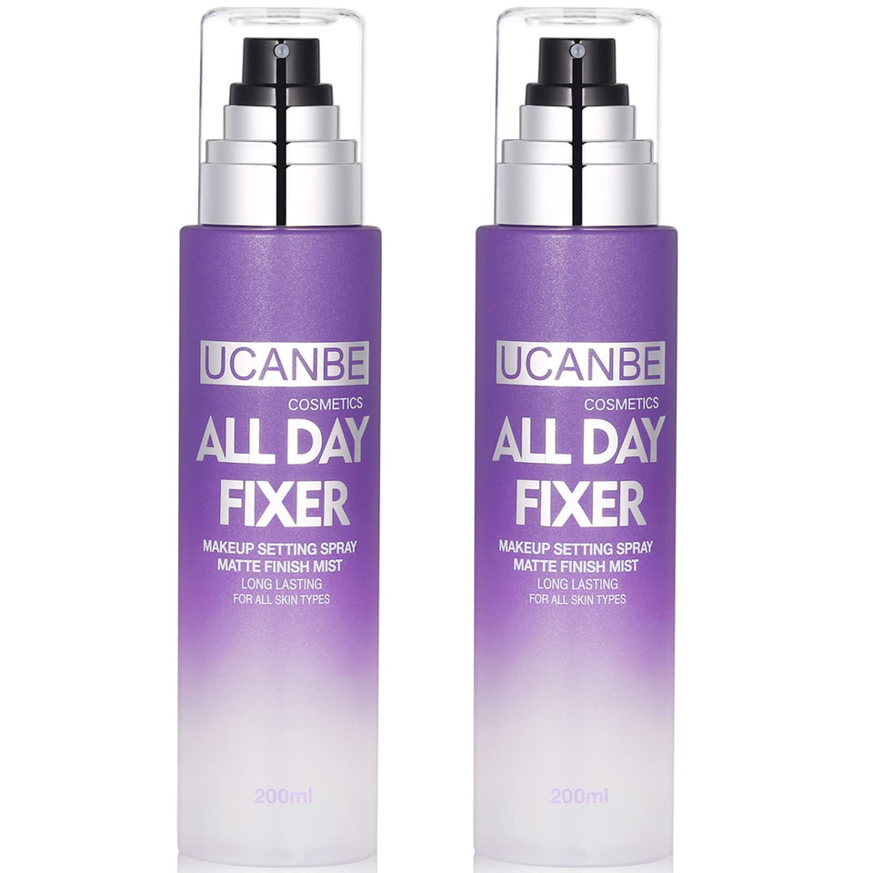 UCANBE front packaging showing matte finishing spray and brand visibility
