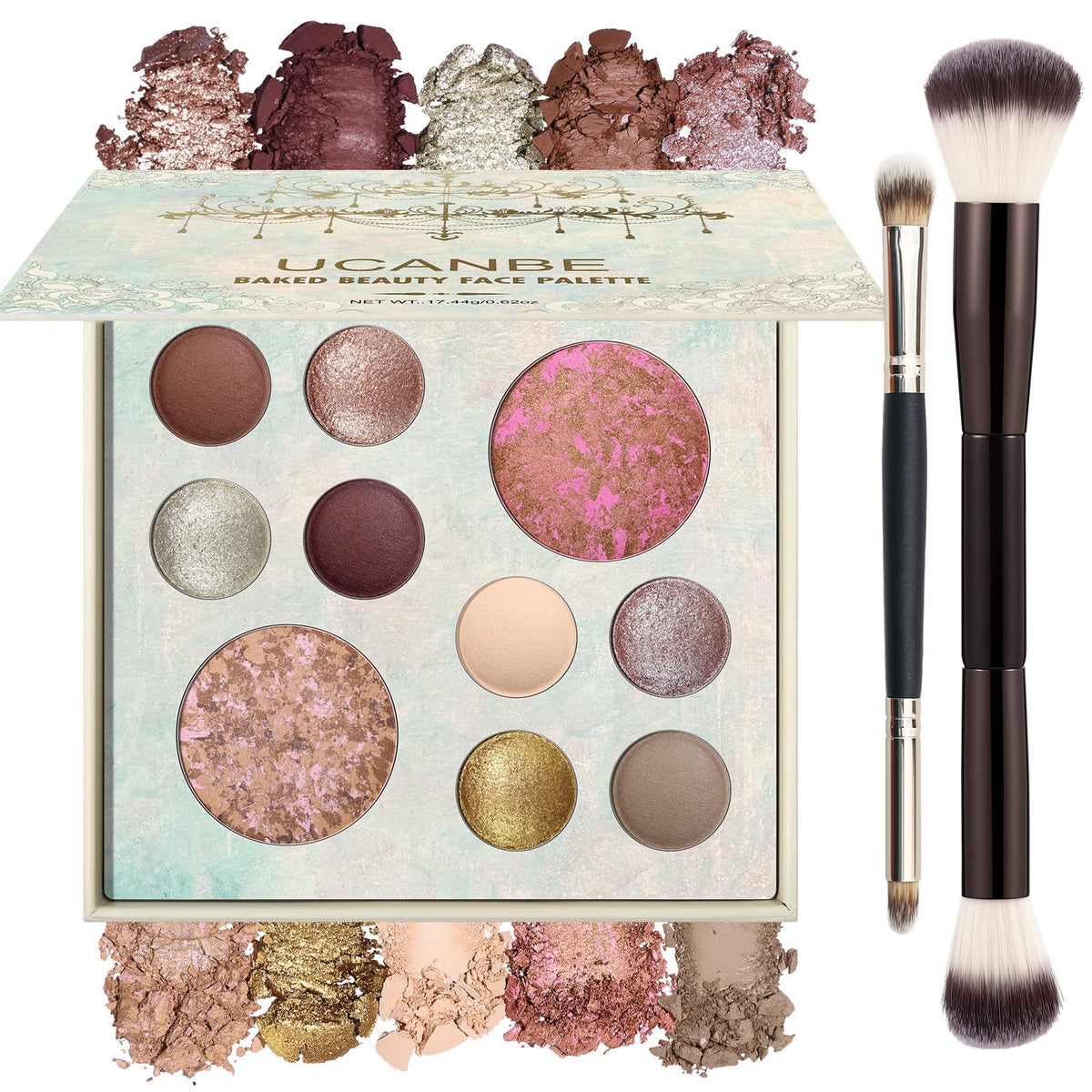 UCANBE front packaging showing compact design and included brushes for convenience
