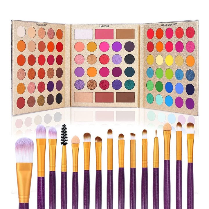 UCANBE open palette front view showing 86 shades and organized layout for easy selection
