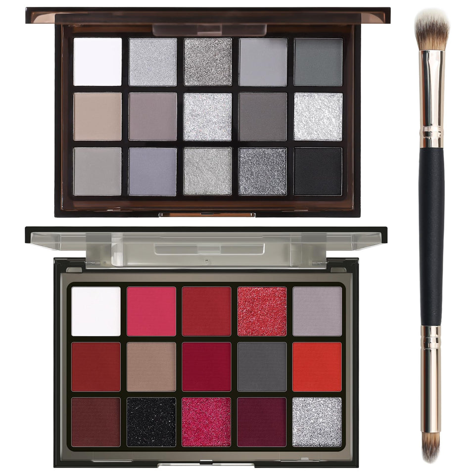 UCANBE front palettes showing compact acrylic cases and variety