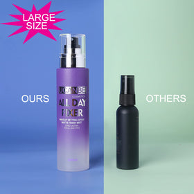 UCANBE bottles in a makeup bag showing travel readiness and daily use benefit