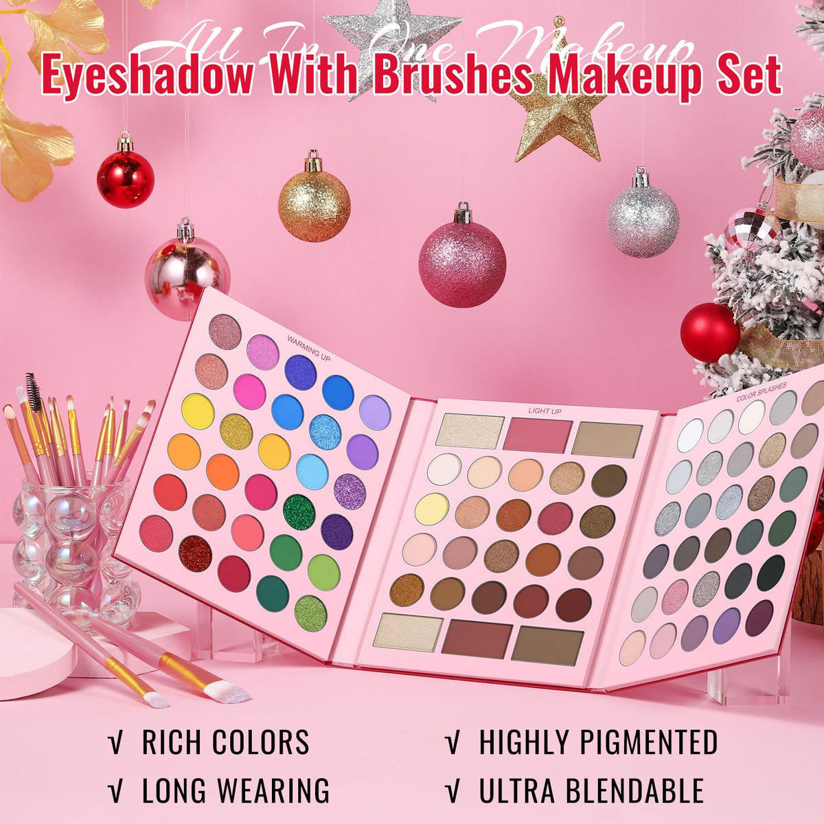 UCANBE on a vanity styled for gifting and complete routine convenience