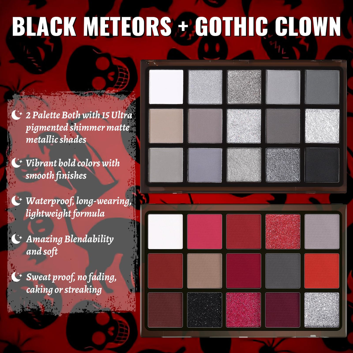 UCANBE open palettes with visible swatches for easy shade selection