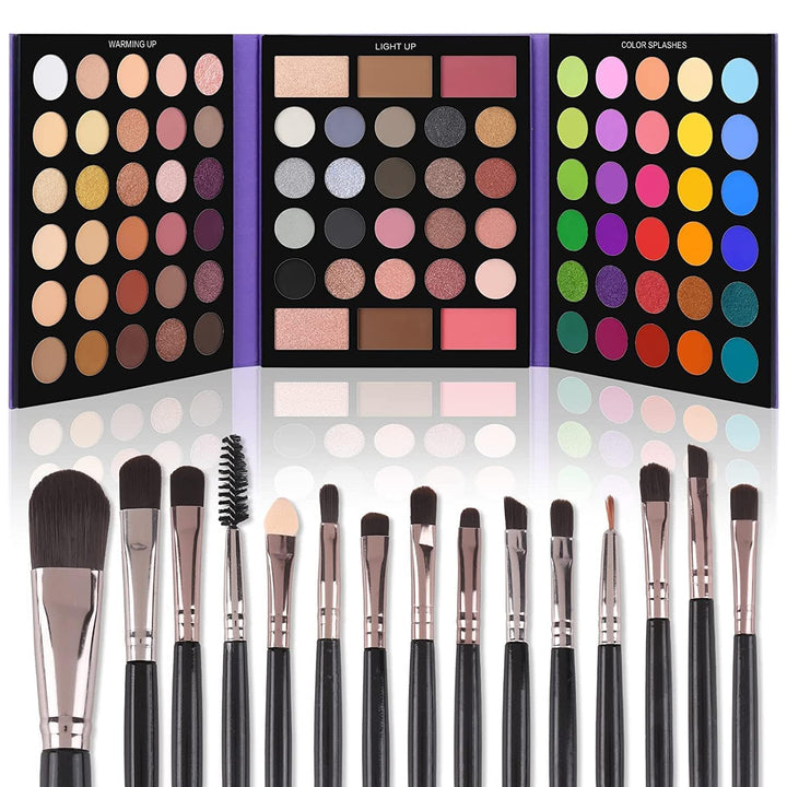 UCANBE front view of closed palette showing compact design and variety