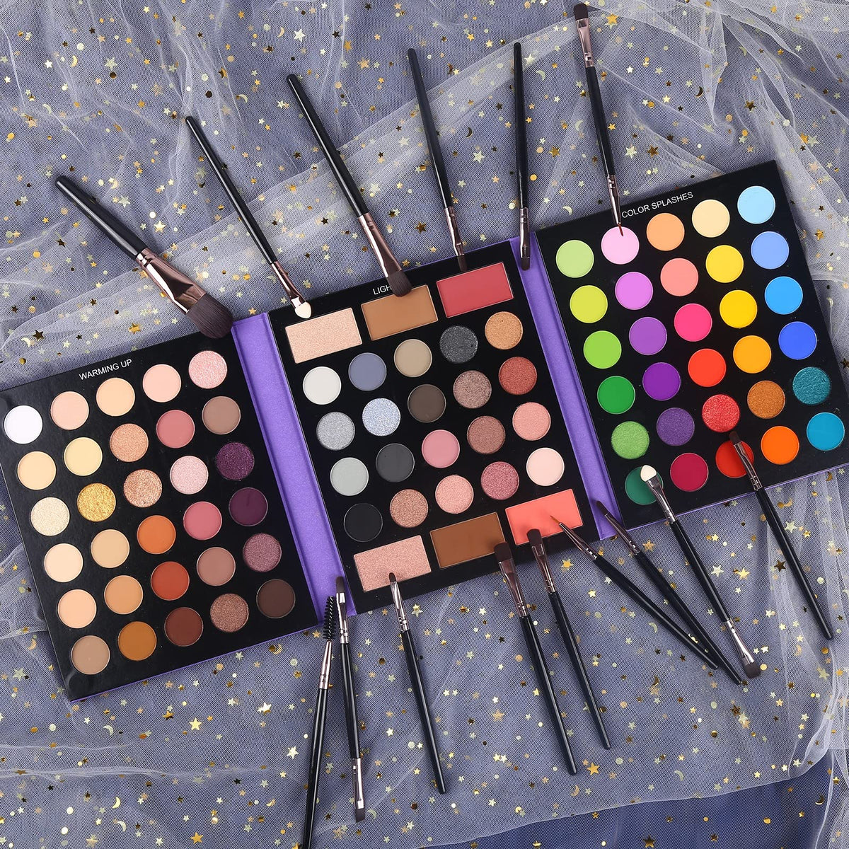 UCANBE palette tucked inside travel bag for on-the-go convenience