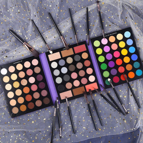UCANBE palette tucked inside travel bag for on-the-go convenience