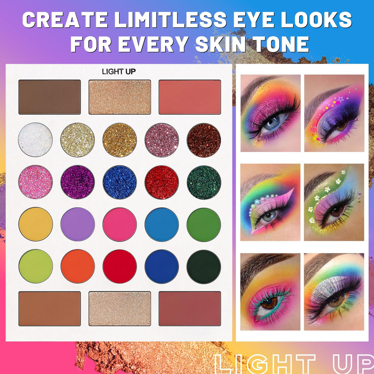 UCANBE palette held in hand to show compact size and on-the-go portability