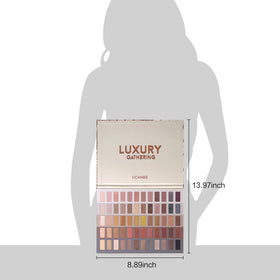 UCANBE eyeshadow palette in use on eyelid demonstrating wearable color payoff benefit