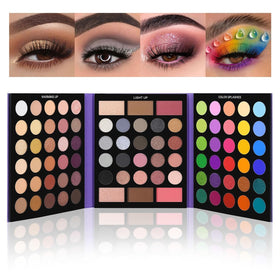 UCANBE front view of folded purple palette showing compact travel-friendly design