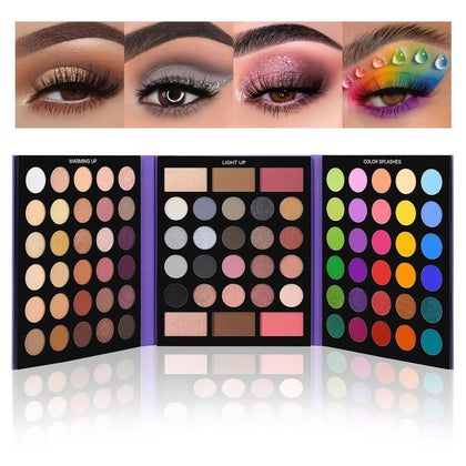UCANBE front view of folded purple palette showing compact travel-friendly design