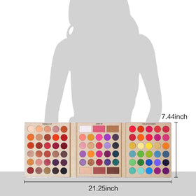 UCANBE palette held in hand showing compact travel size and portability