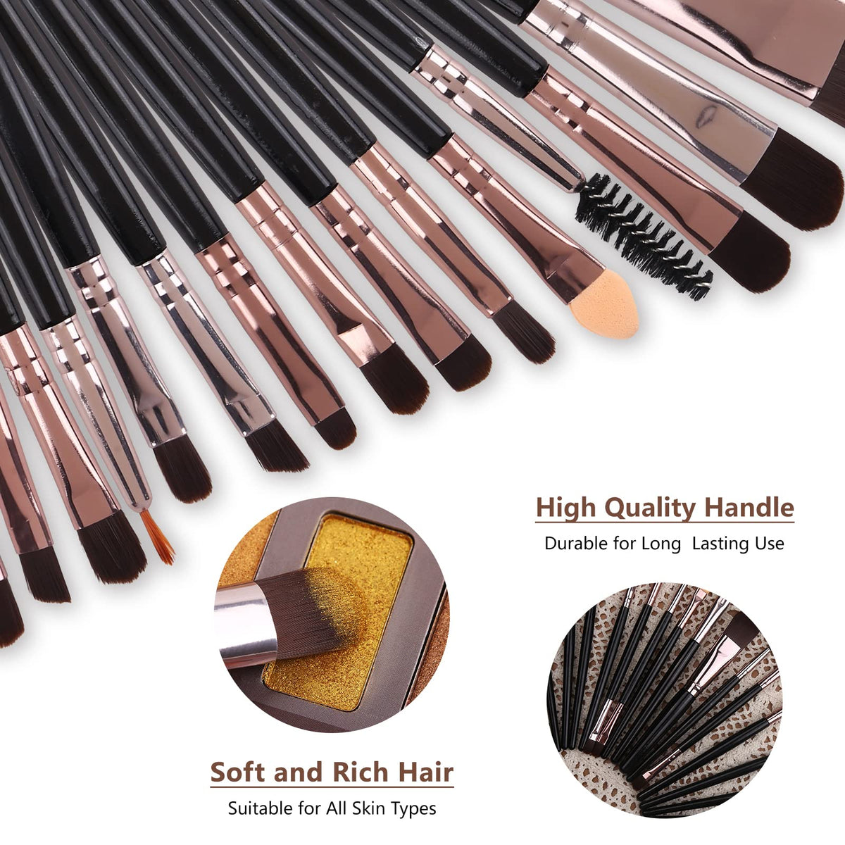 UCANBE palette in hand with brushes showing scale and portability benefit