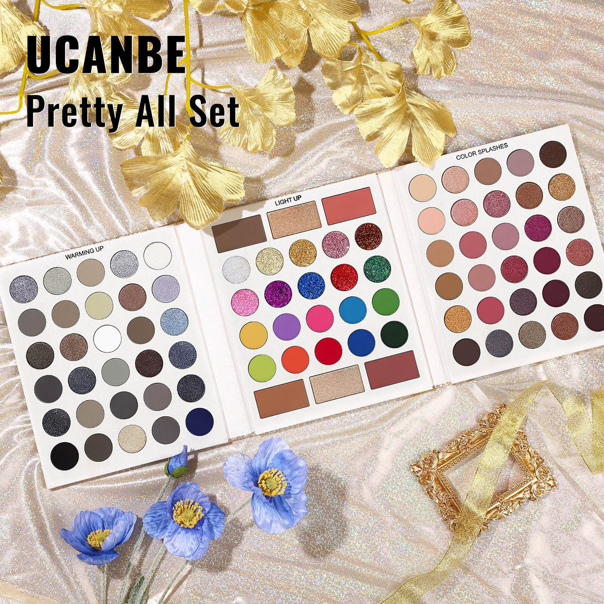 UCANBE palette held in hand to show compact size and portability benefit