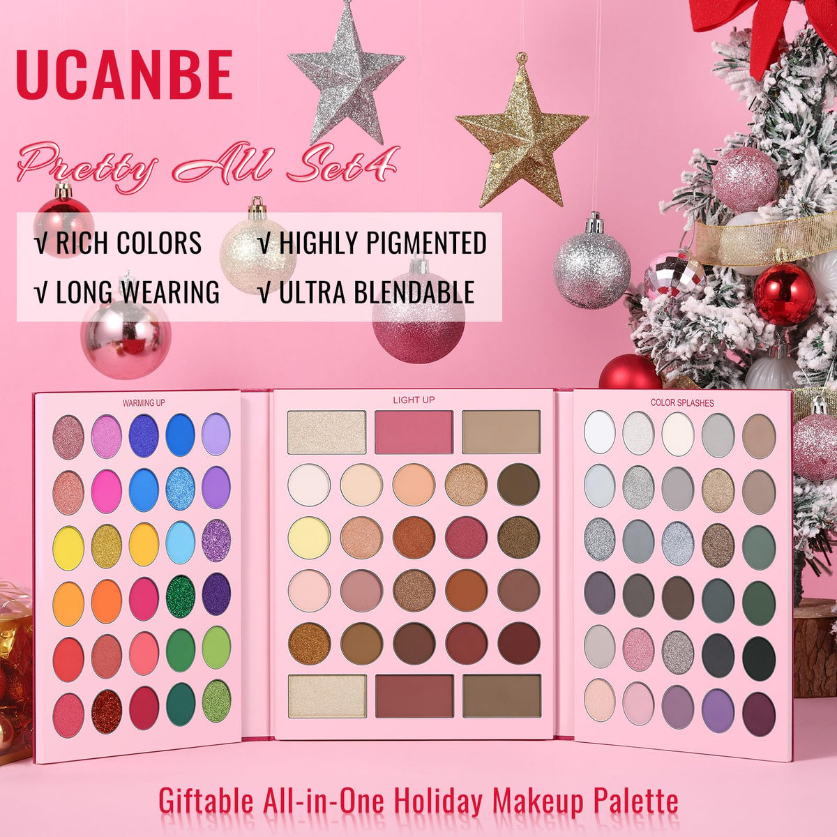 UCANBE close-up of pans highlighting texture variety and easy blending benefit