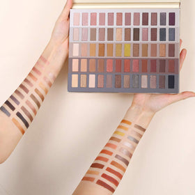 UCANBE close-up of shade pans highlighting pigmented finish for blending benefit