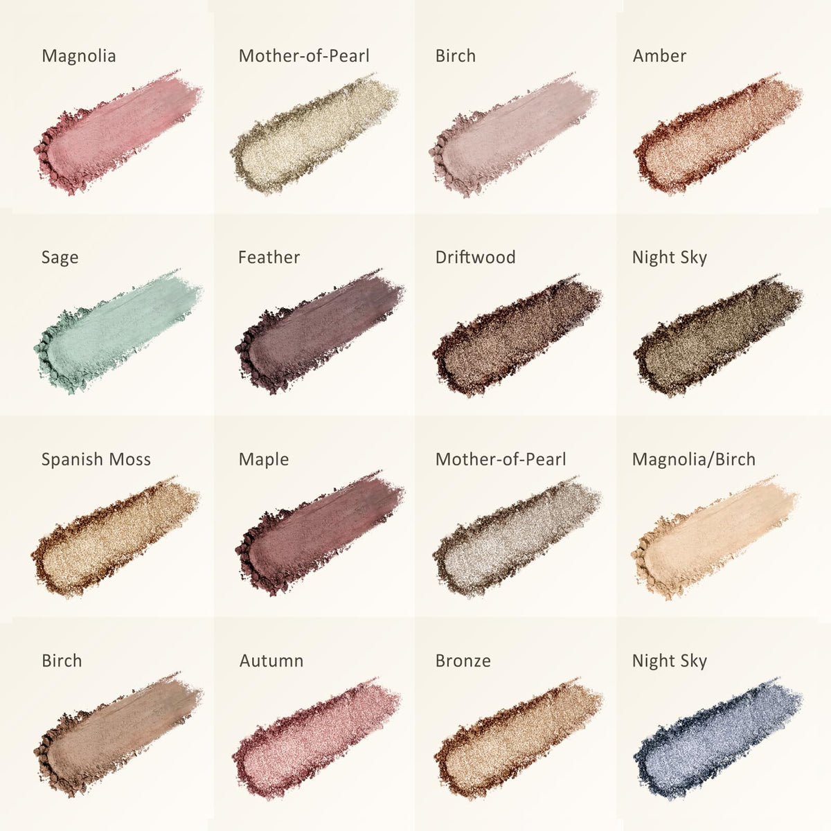 UCANBEMAKEUP close-up of baked shimmer and matte textures, smooth blendability benefit