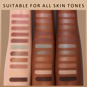 UCANBEMAKEUP arm swatches of 16 shades, clear high pigmentation preview