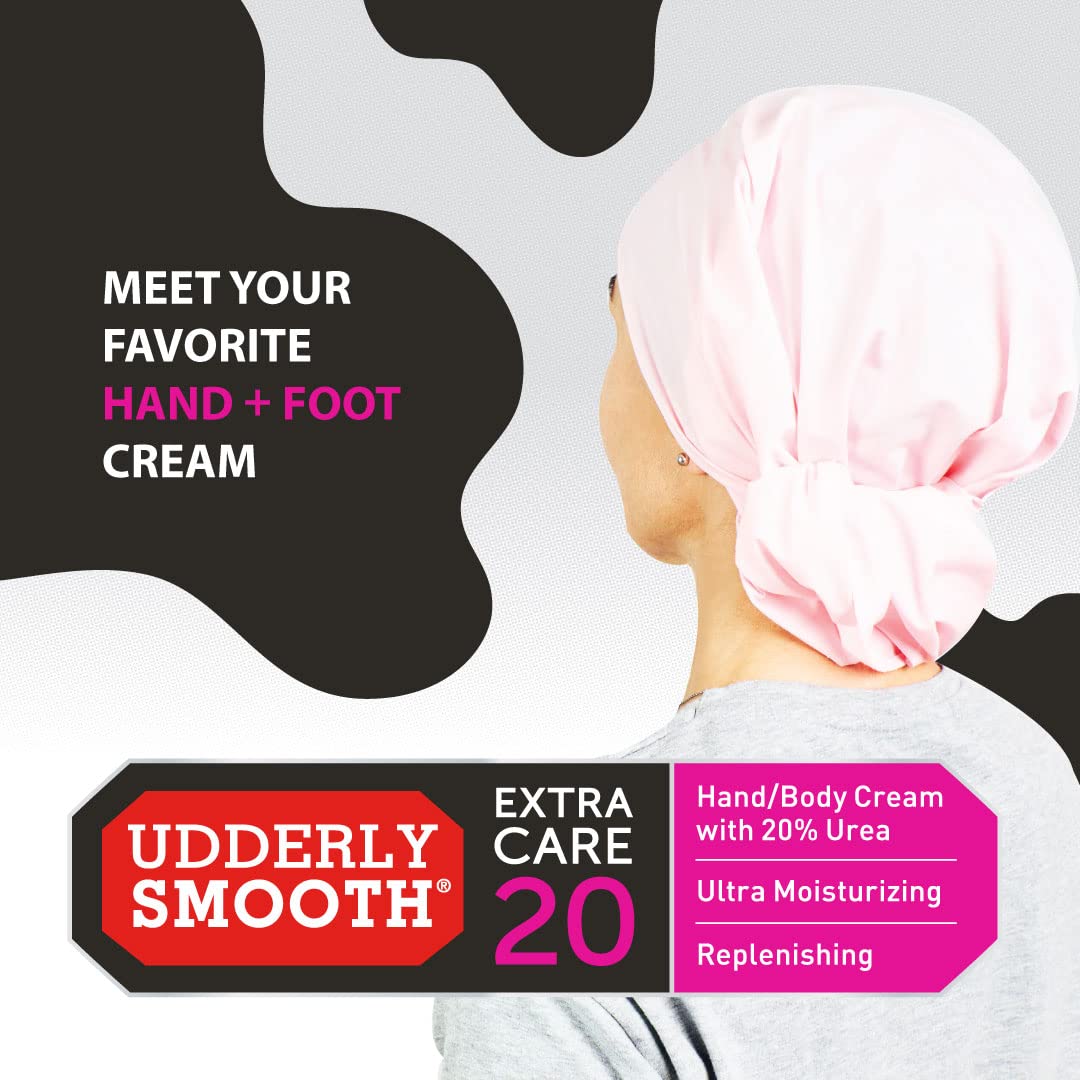 Udderly Smooth cream texture close-up showing smooth absorbent formula