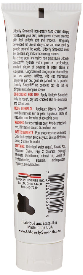 Udderly Smooth cream texture close-up demonstrating fast absorption and hydration