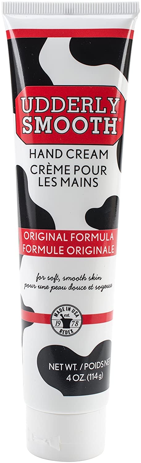 udderly smooth massaged into cuticles illustrating conditioning benefit