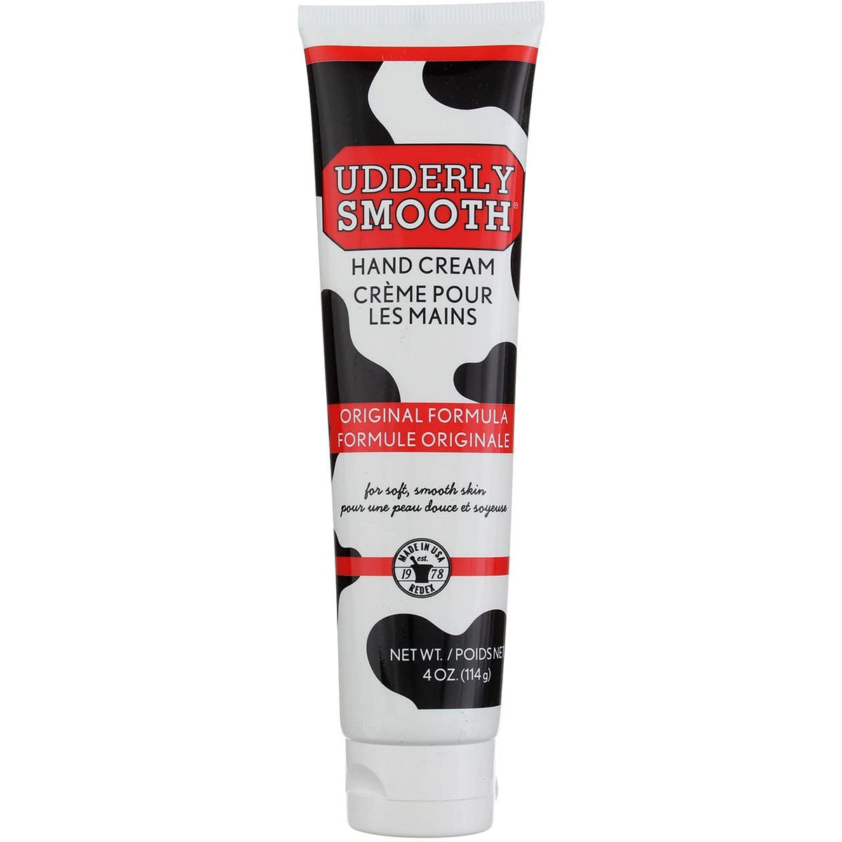 udderly smooth front packaging showing six 4 oz tubes and product benefits