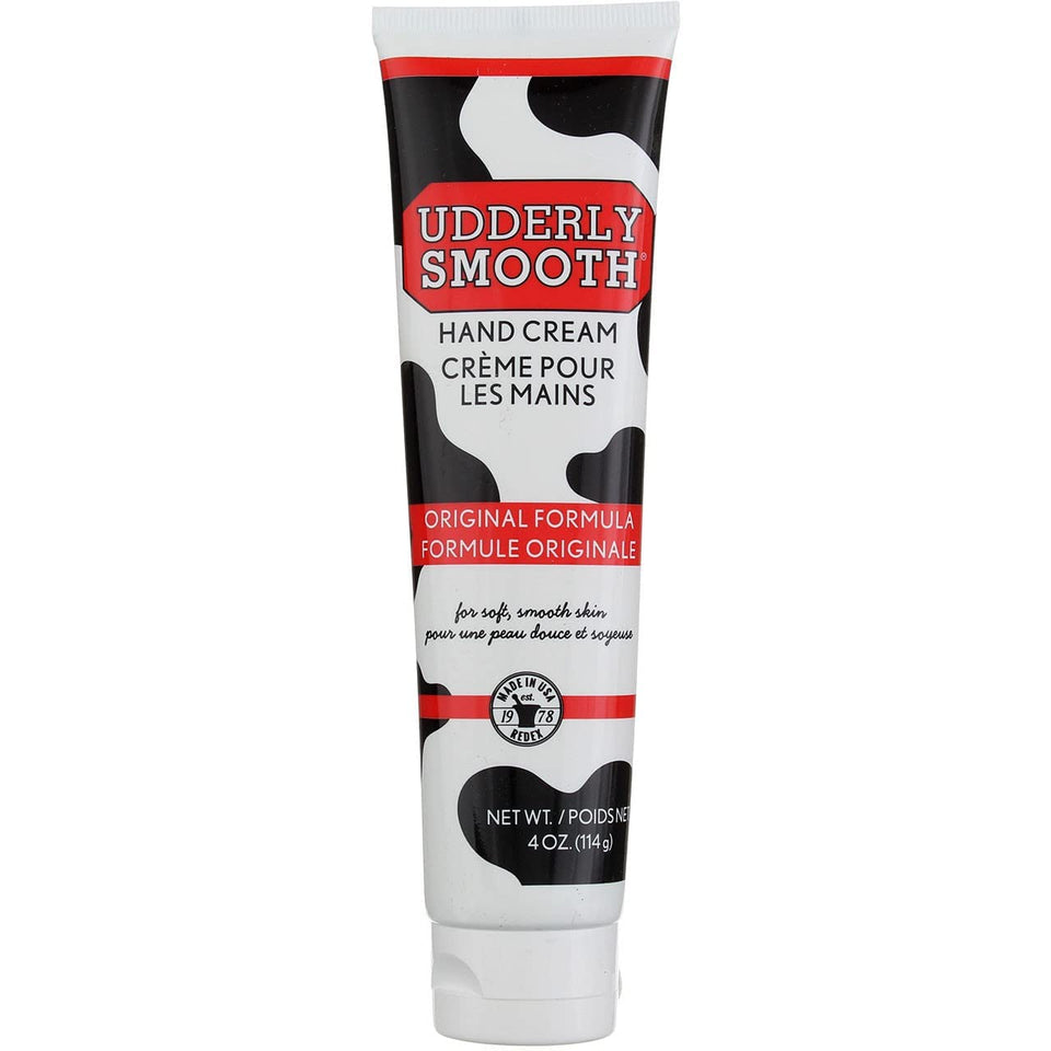 udderly smooth front packaging showing six 4 oz tubes and product benefits