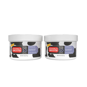 Udderly Smooth front tube showing product branding and size, promotes quick moisturizing