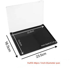 UDTIP palette open view with pans displayed for immediate color comparison benefit