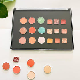 UDTIP palette in use by a makeup artist demonstrating fast shade swaps and workflow