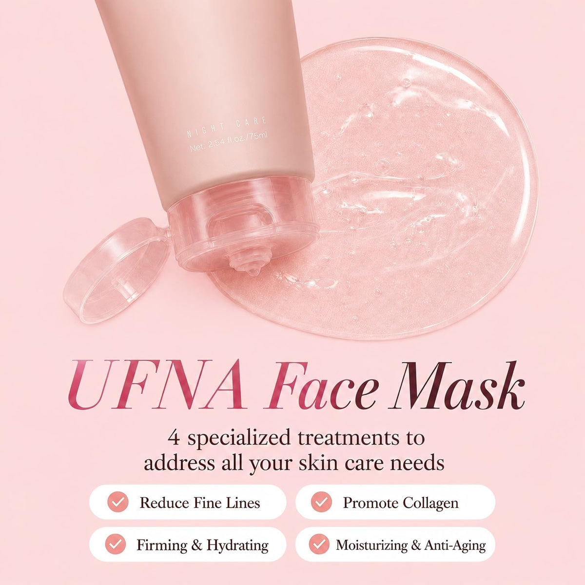 UFNA open jar displaying the mask’s consistency and color