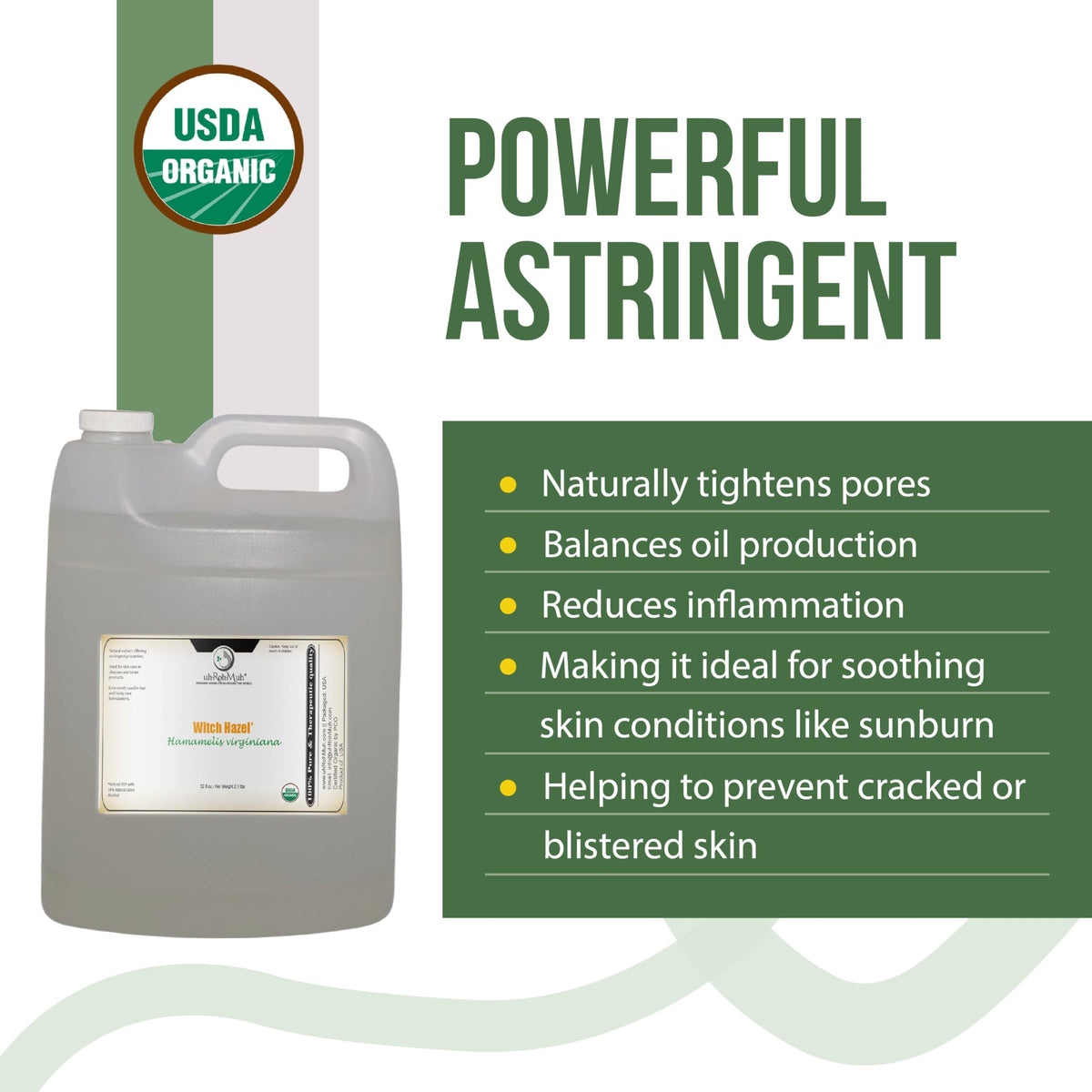 uh*Roh*Muh bottle with measuring cup showing precise dosing