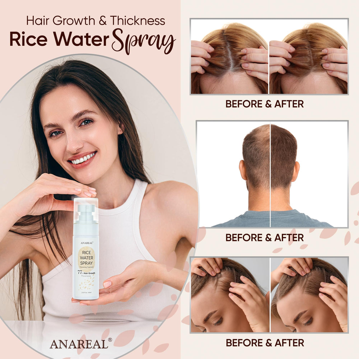 uikeaft scalp application demonstration illustrating simple massage-in technique and absorption