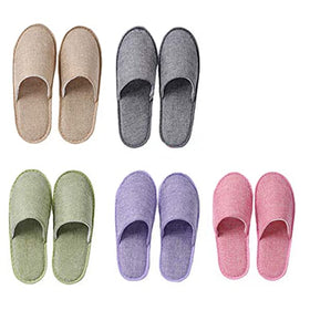 UILB front packaging showing Linden 5 slippers and hygienic pouch benefit