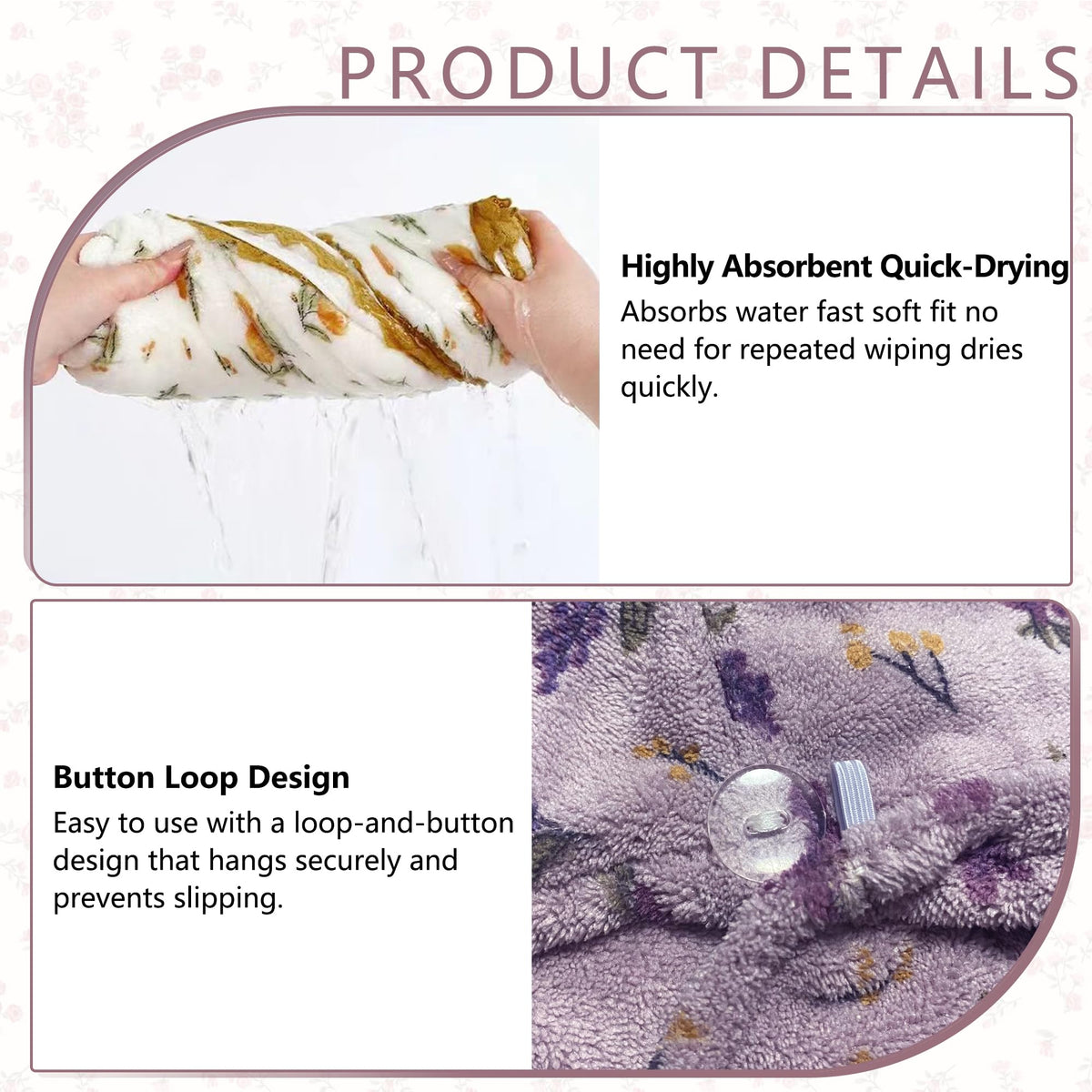 UINSUE three floral wraps stacked showing variety and gift-ready presentation