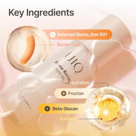 UIQ dual-layer bottle being shaken to mix cream and water phases
