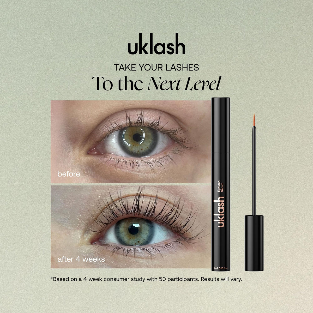 UKLASH precision applicator close-up, emphasizes easy targeted application