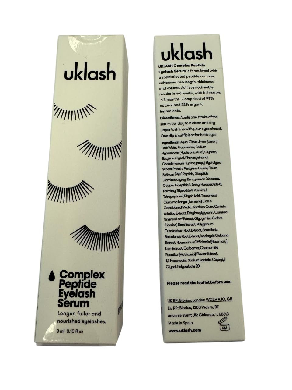 UKLASH before and after concept visual indicating fuller-looking lashes