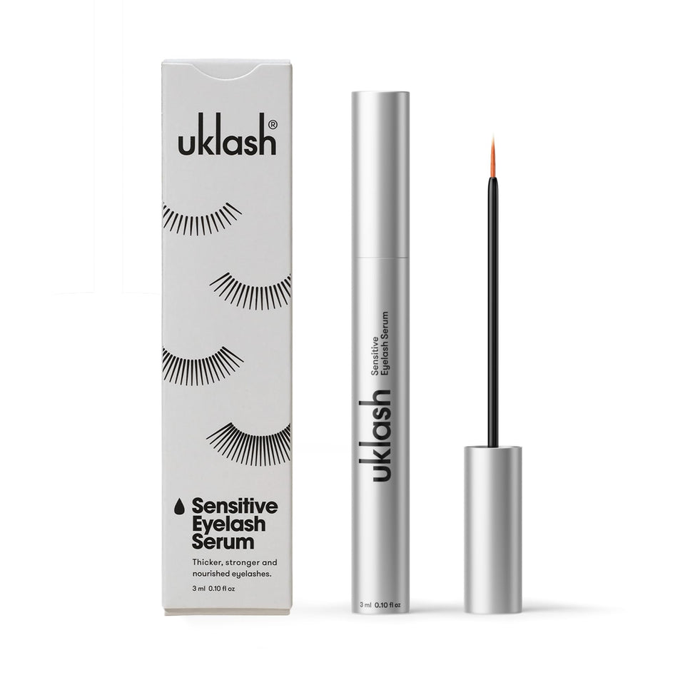 UKLASH sensitive front packaging showing sleek bottle and label, trustworthy presentation