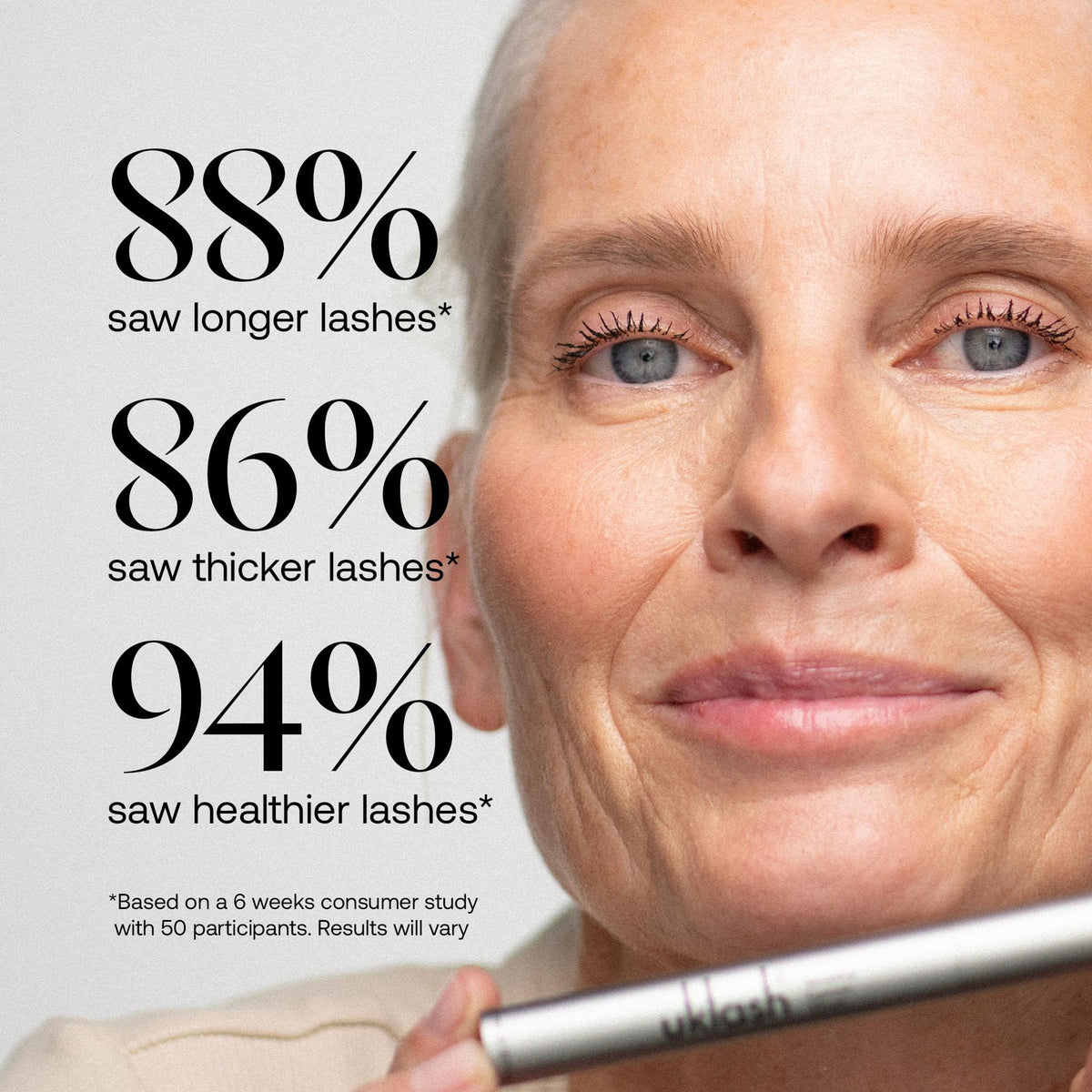 UKLASH sensitive tube texture detail highlighting lightweight, oil-free serum formulation