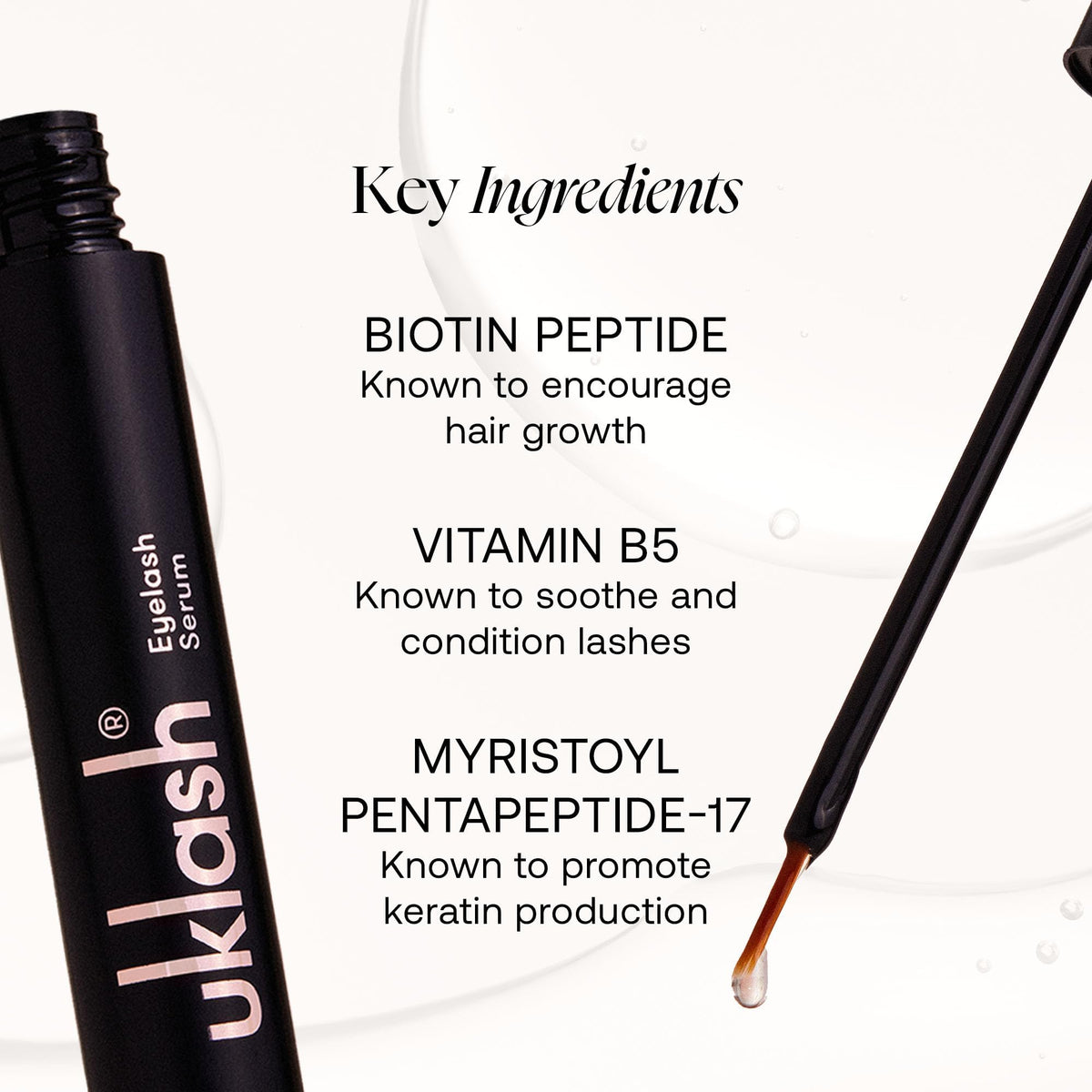 UKLASH next to ruler for scale, demonstrates product size and travel-friendly