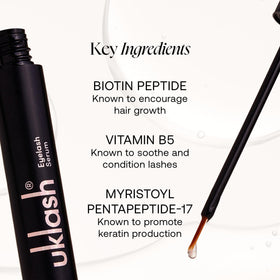 UKLASH next to ruler for scale, demonstrates product size and travel-friendly