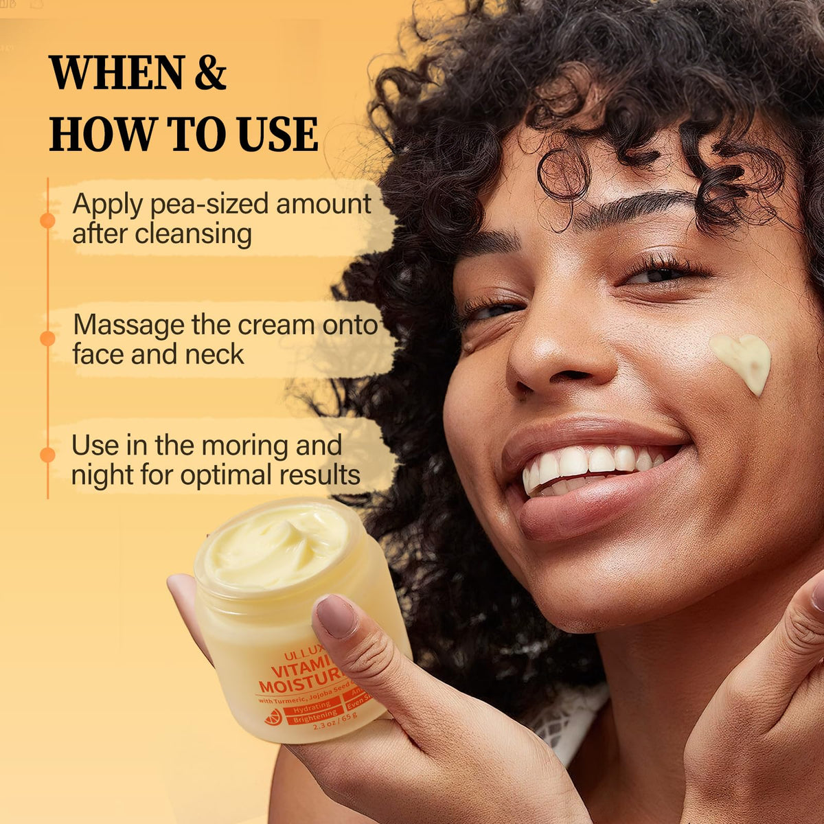 ulluxe jar beside sunscreen and makeup showing layering compatibility benefit