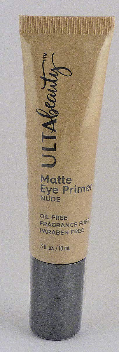 Ulta Beauty primer front packaging showing nude matte tube and benefit of smooth lids