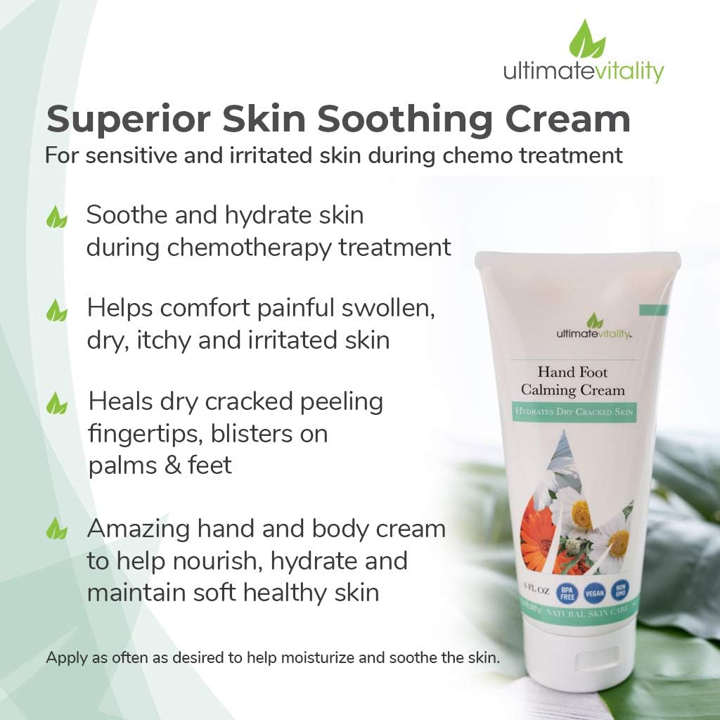 UltimateVitality cream applied to hands illustrating soothing hydration and comfort