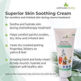 UltimateVitality cream applied to hands illustrating soothing hydration and comfort
