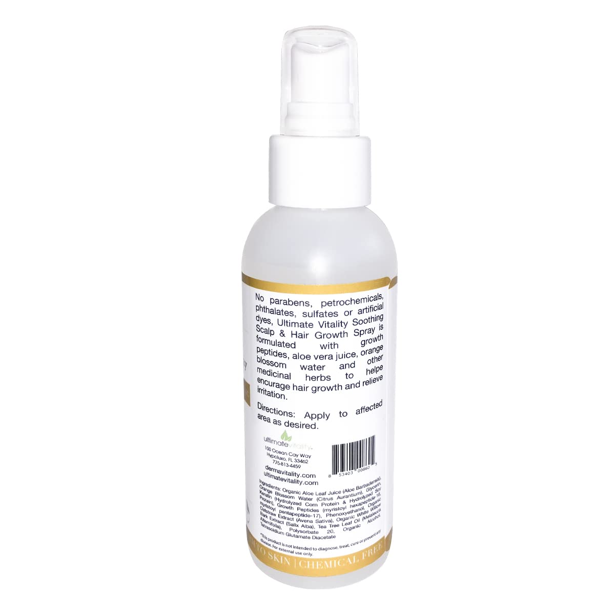 UltimateVitality bottle on vanity in bathroom lifestyle for routine benefit