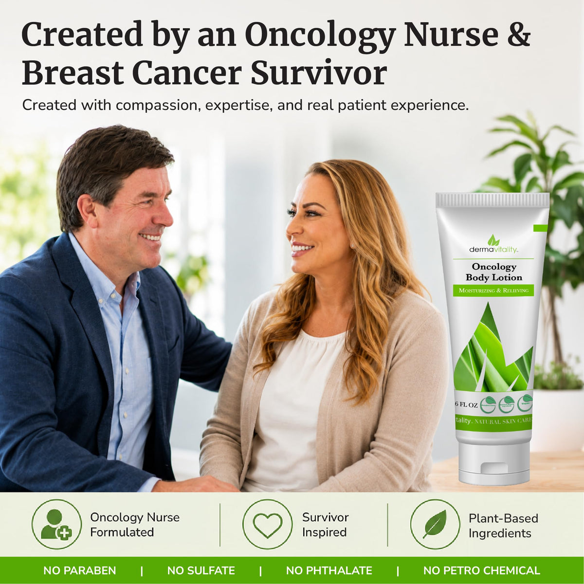 UltimateVitality dispensing cream onto hand for immediate soothing