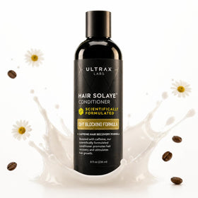 Ultrax Labs front bottle view showing branding and styling benefit